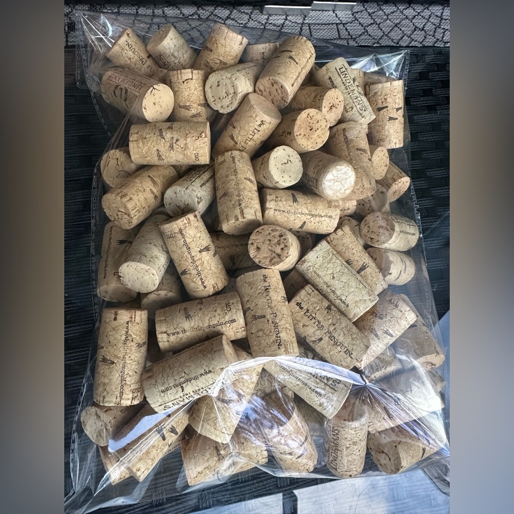 100 Natural Recycled Wine Corks for Crafting & Decor
